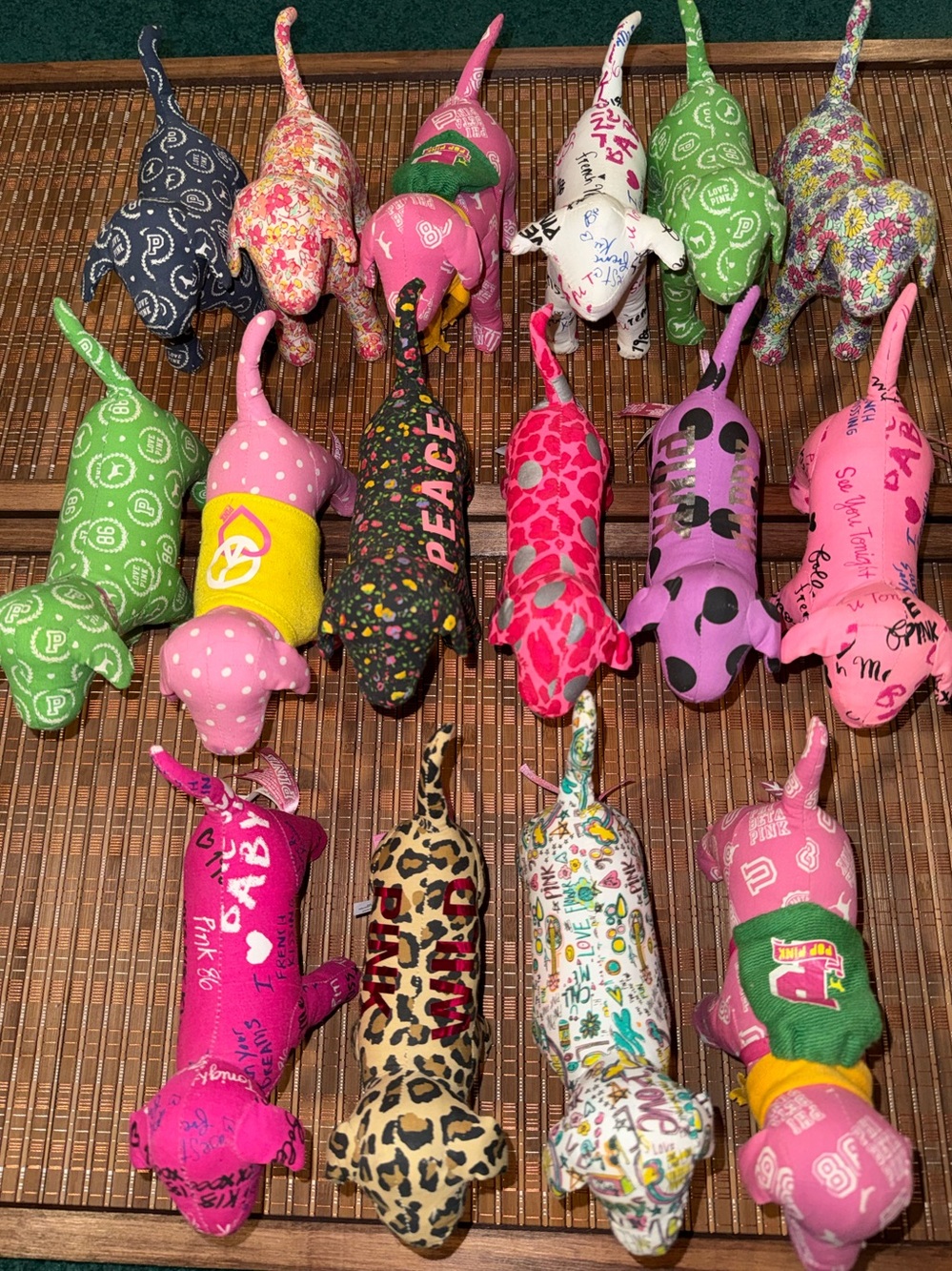 PINK Victoria's Secret Collectable Rare Vintage Y2K Plush Dogs Bundle